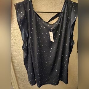 LOFT plus size starry blouse